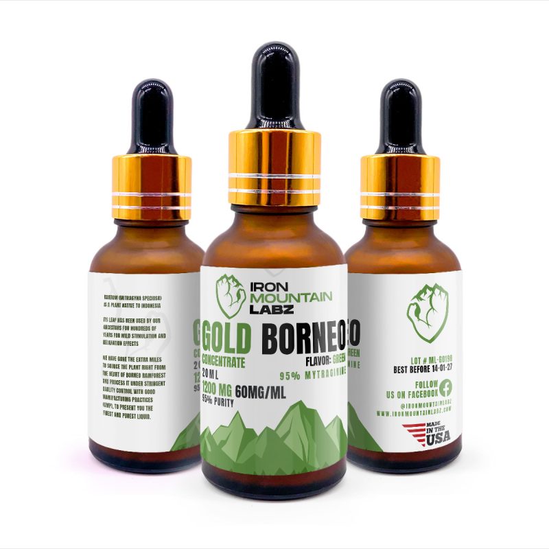 Gold Borneo Kratom Extract Liquid For Sale- IronMountainLabz