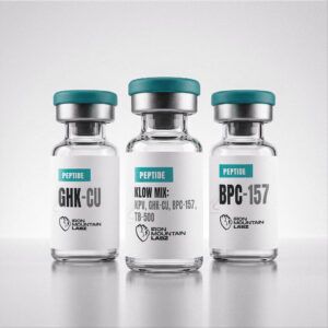 KLOW Elite Bundle research peptide vial mockup