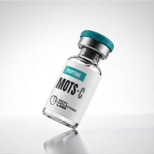 MOTS-c research peptide vial mockup