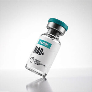 NAD+ (Nicotinamide Adenine Dinucleotide) research peptide vial mockup