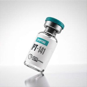 PT-141 research peptide vial mockup