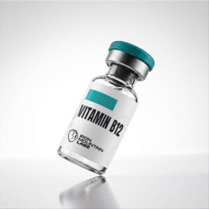 Vitamin B12 Cyanocobalamin research peptide vial mockup